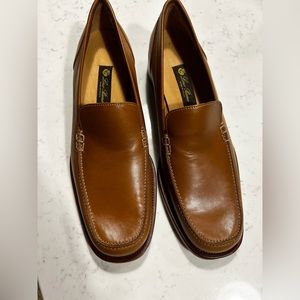 Loro Piana Tan Leather Loafers